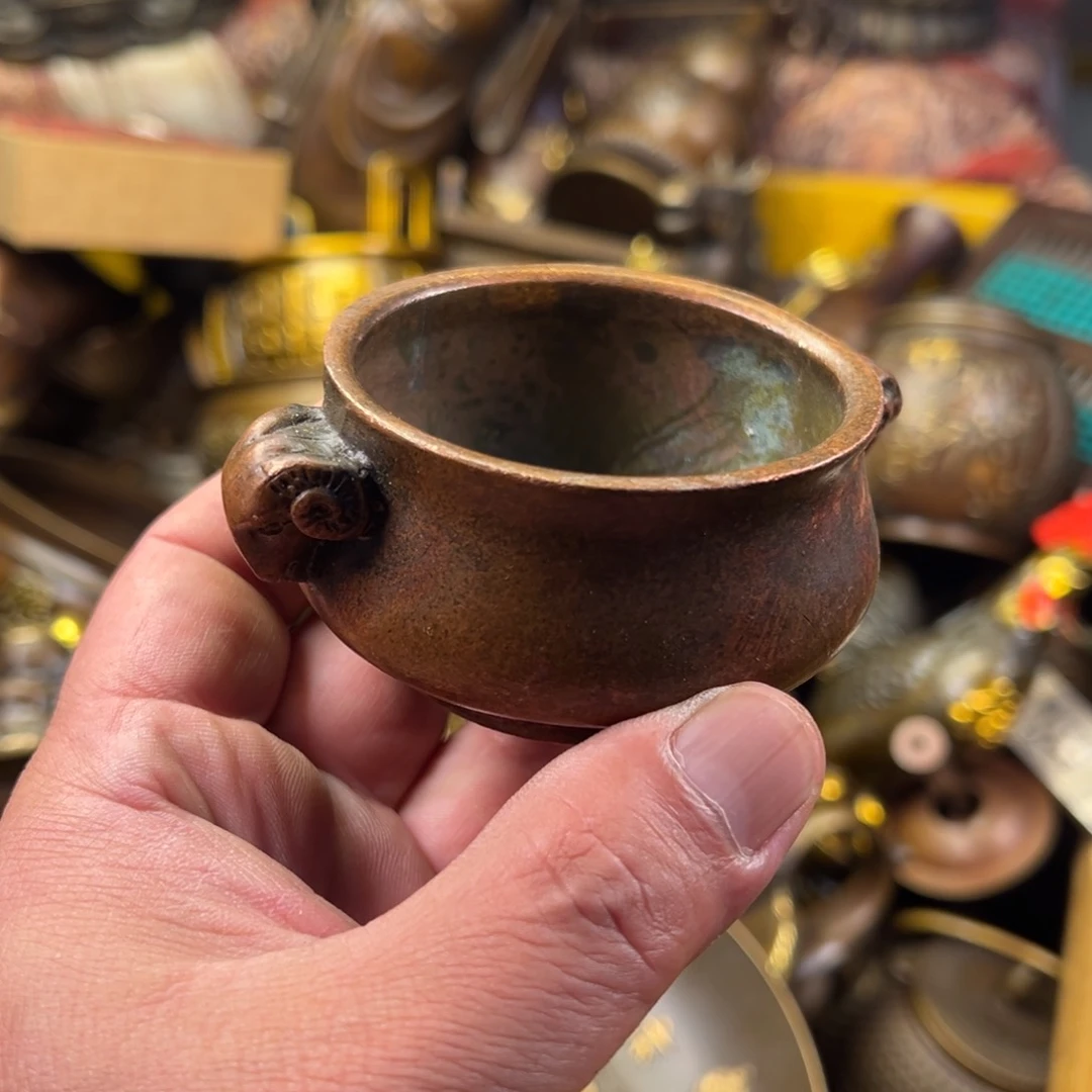 茶壶香炉铜器摆件