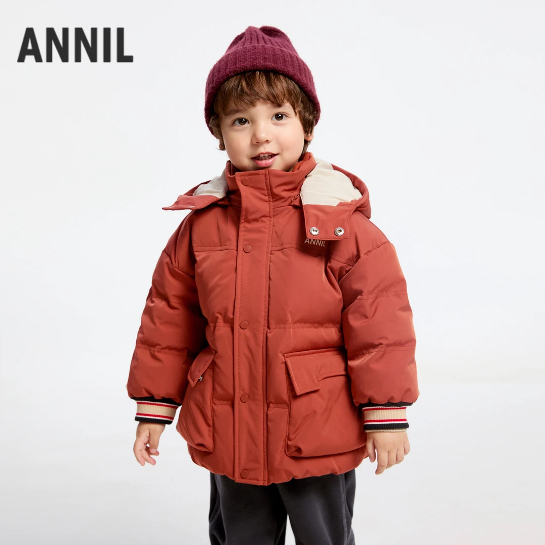 【御寒-5～5°C】男小童 中长款羽绒服 XB445827