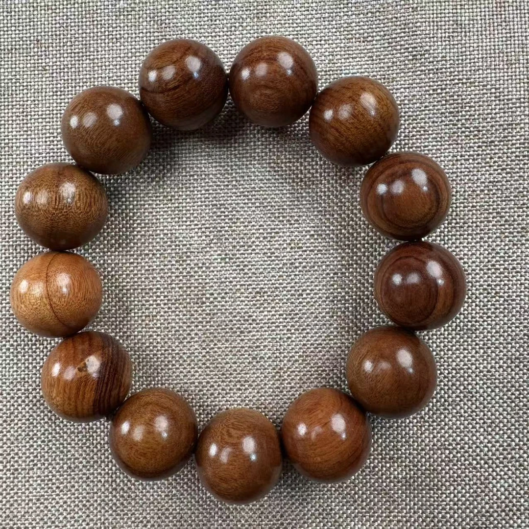 【芸奇】桃木1.8素珠单圈