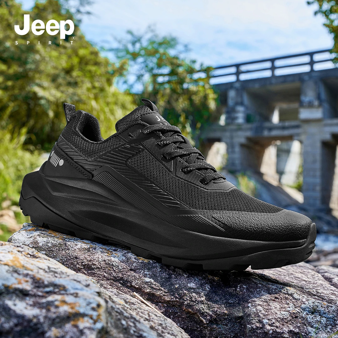 JEEPSPIRIT吉普男鞋户外休闲鞋2025秋季新款登山徒步防滑运动鞋子