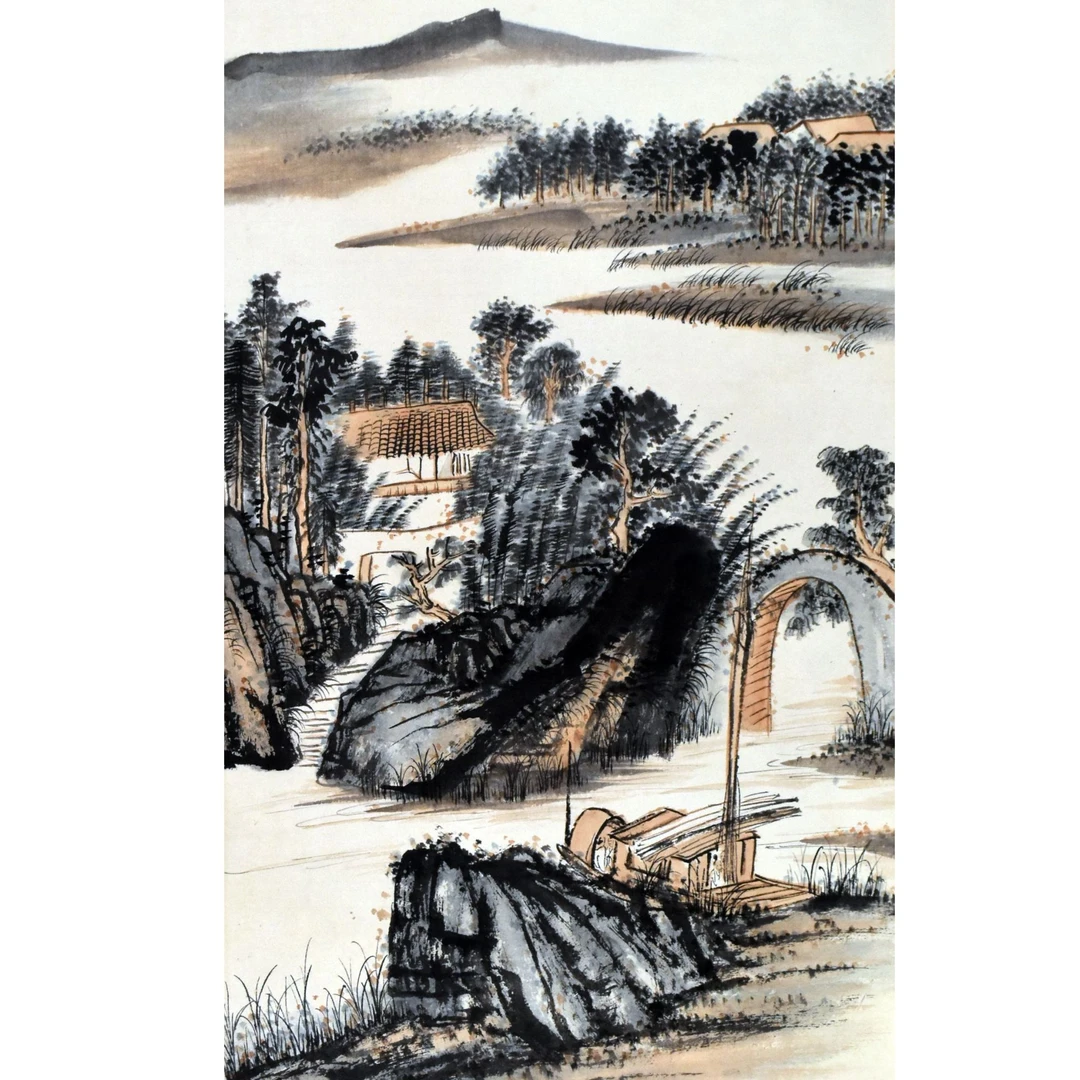 HM10096 湖畔幽居 88×45 纸本立轴 3.5平尺