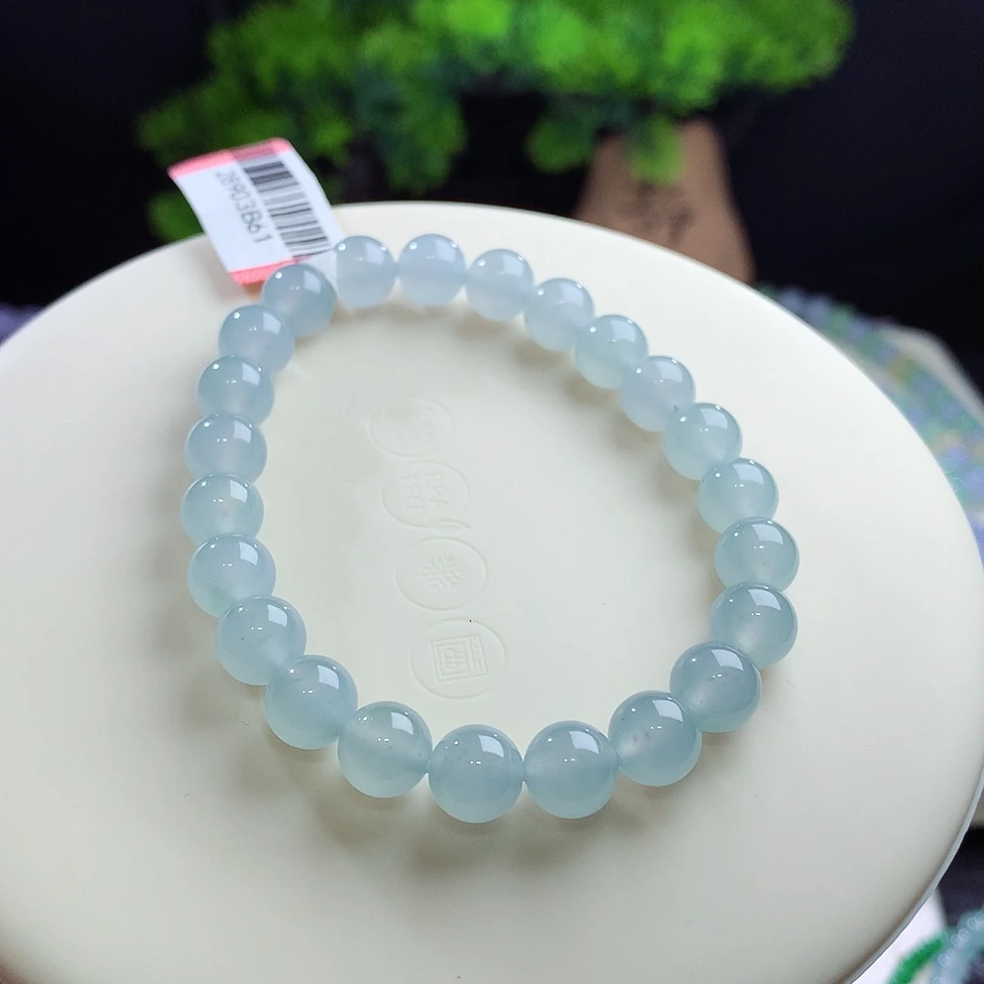 未镶嵌手串翡翠卡8mm