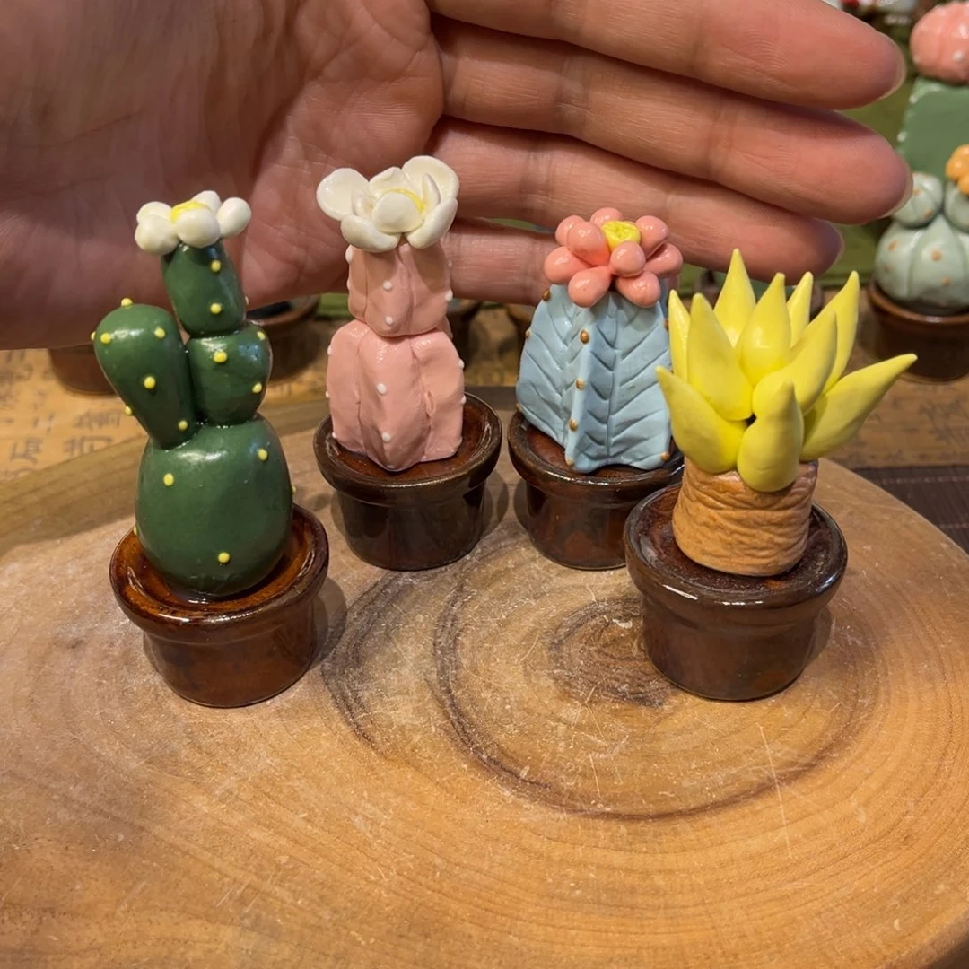泥塑心*纯手工茶宠摆件
