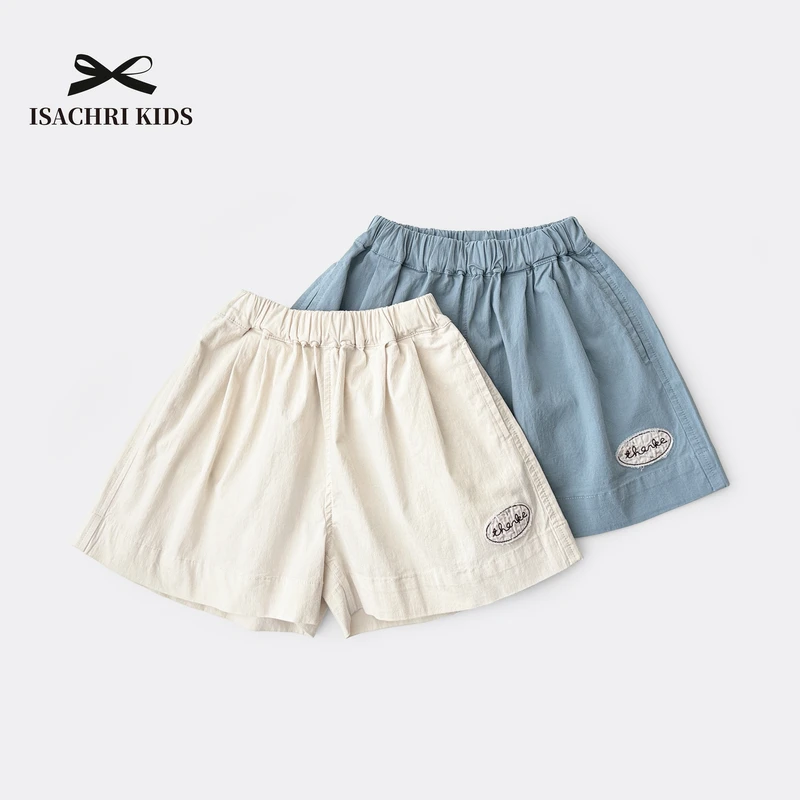 晶晶家【现发】艾琳清爽棉麻~童装女童夏装短裤儿童运动休闲裤IS545