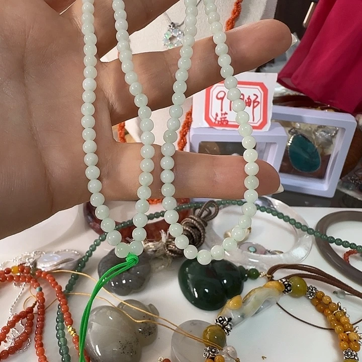 和田玉未镶嵌颈饰多功能链子卡4品质优天然结构