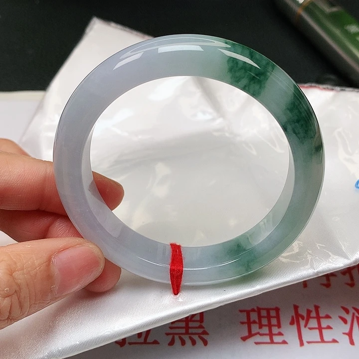 翡翠手镯未镶嵌缅甸天然54-55
