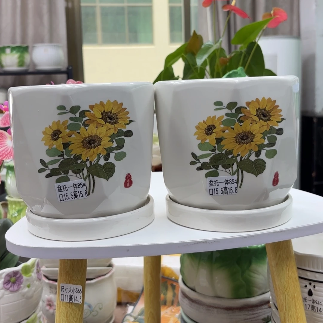 @夏西陶瓷花盆@@5854