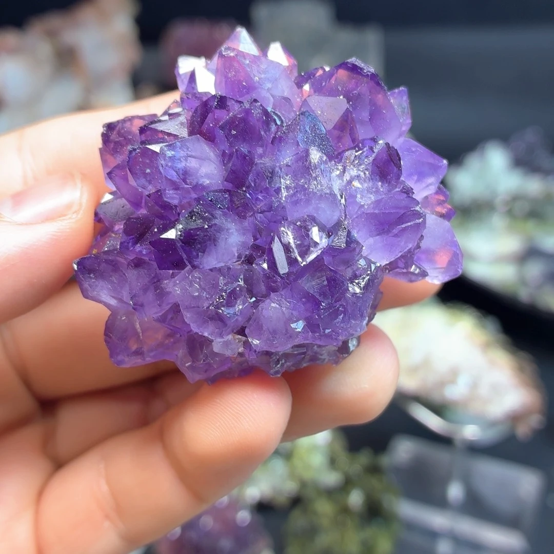 有机玻璃高透帝王紫晶花