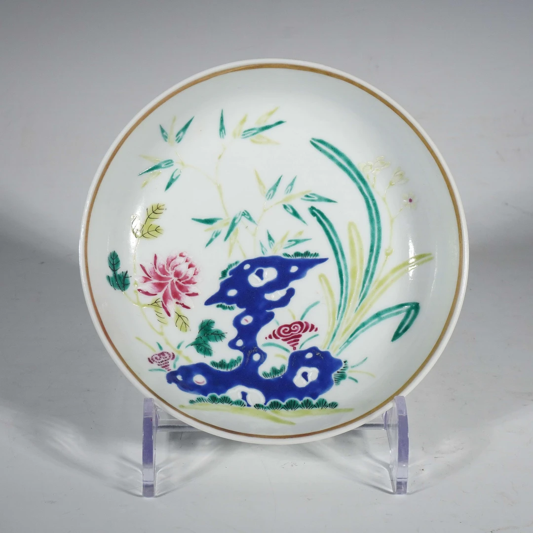 【拍卖】Lot 23406 粉彩花卉纹盘