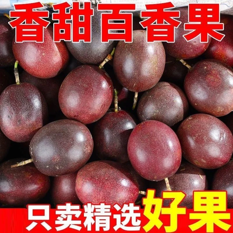 云南紫皮特大百香果皱皮老品种酸百香果新鲜现发做果饮果茶果酱
