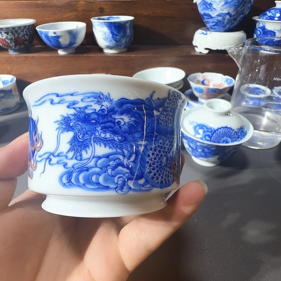 我***神泥塑主人杯手工手绘