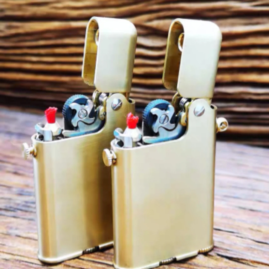 战壕黄铜风火轮煤油打火机