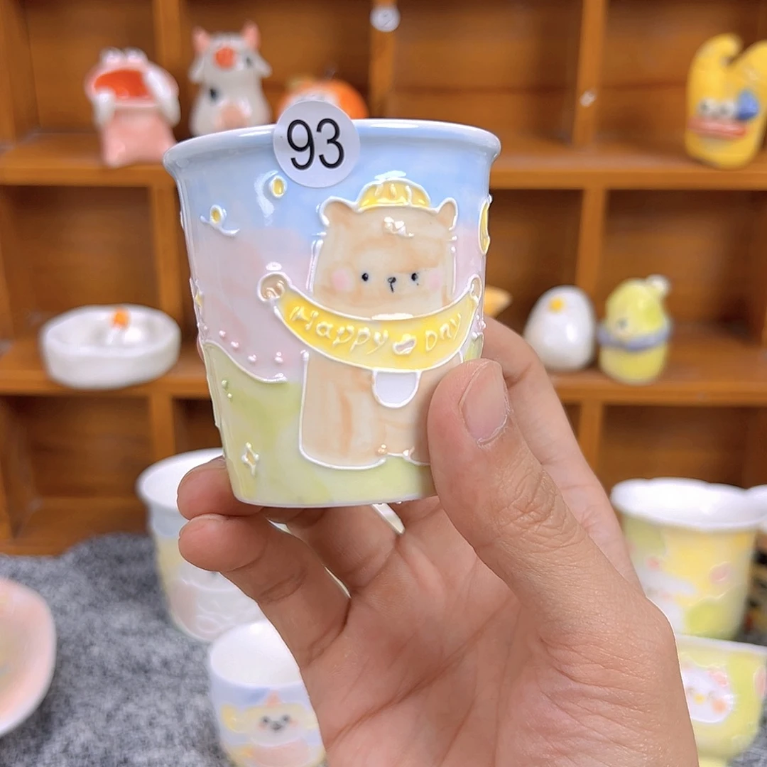 摆件纯手工陶瓷小摆件93