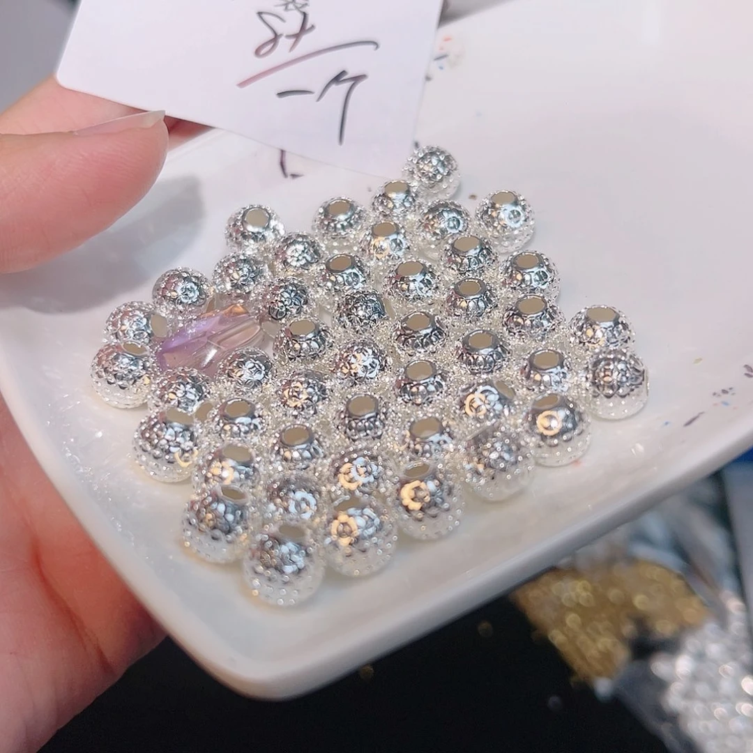 水晶珠宝半成品银S925镶嵌48