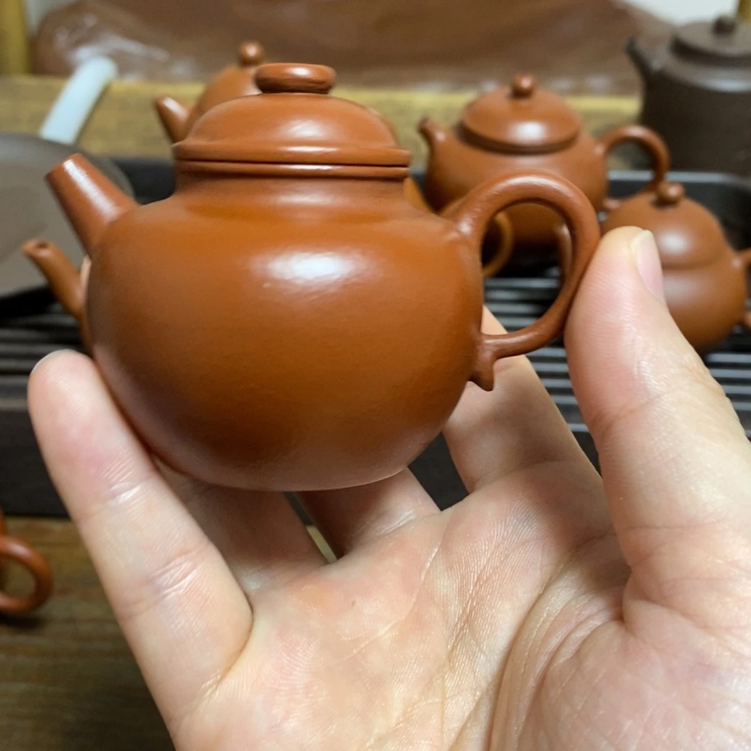 ****香茶壶紫砂早期全手大彬圈钮70