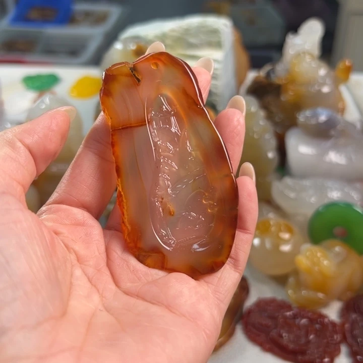 玛瑙/玉髓吊坠(不含链)未镶嵌