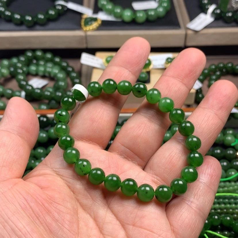 【闪购商品】和田玉（碧玉）手串未镶嵌8m m