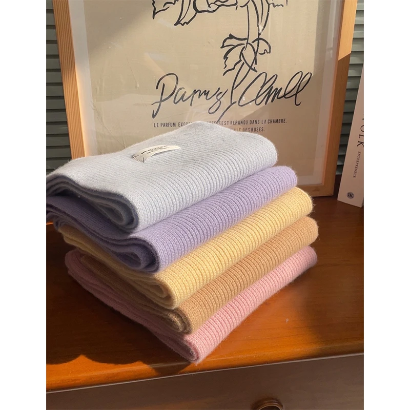 全羊毛软糯纯色针织