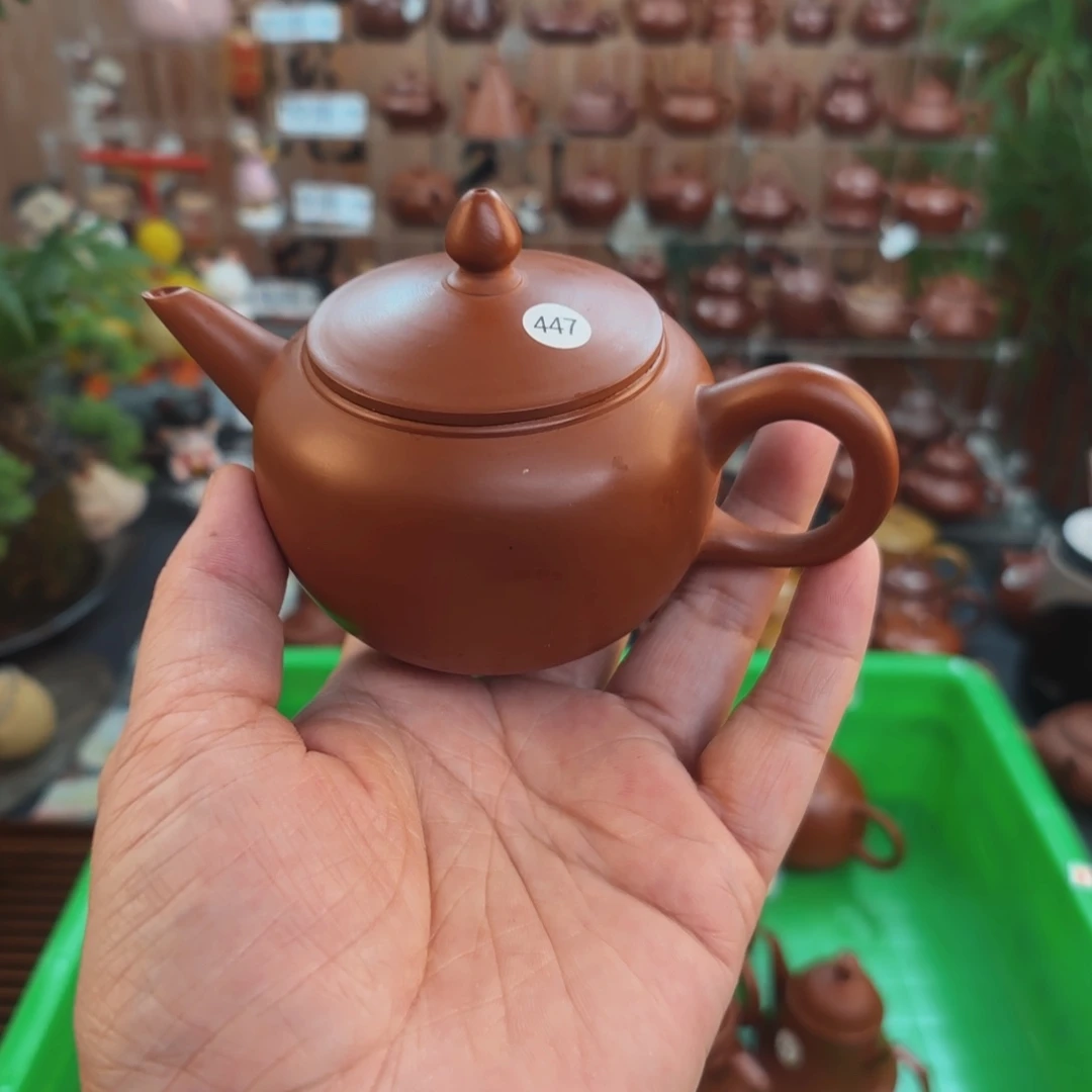 茶壶朱泥朱泥茶壶微瑕140C