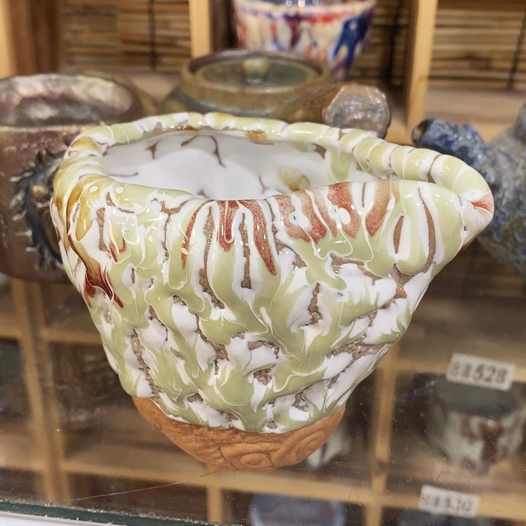 粗陶志野柴茶器一