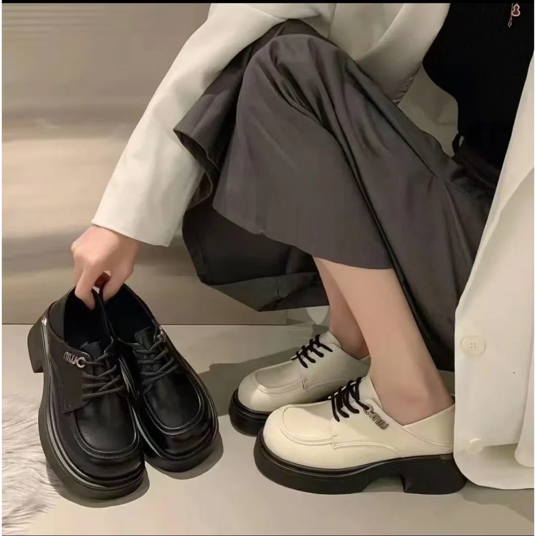 春季时尚小皮鞋英伦风软底舒适百搭款乐福单鞋8112