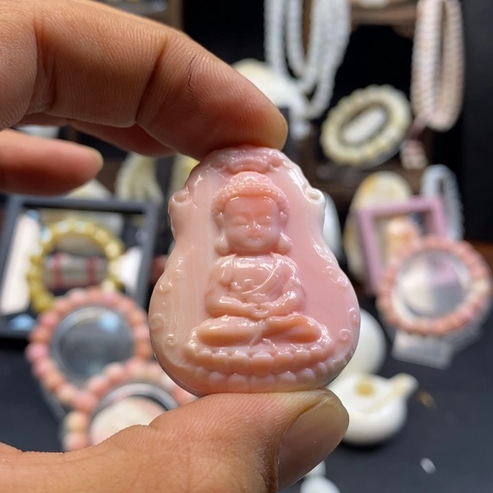 黄***育贝壳手串/手链宝宝佛