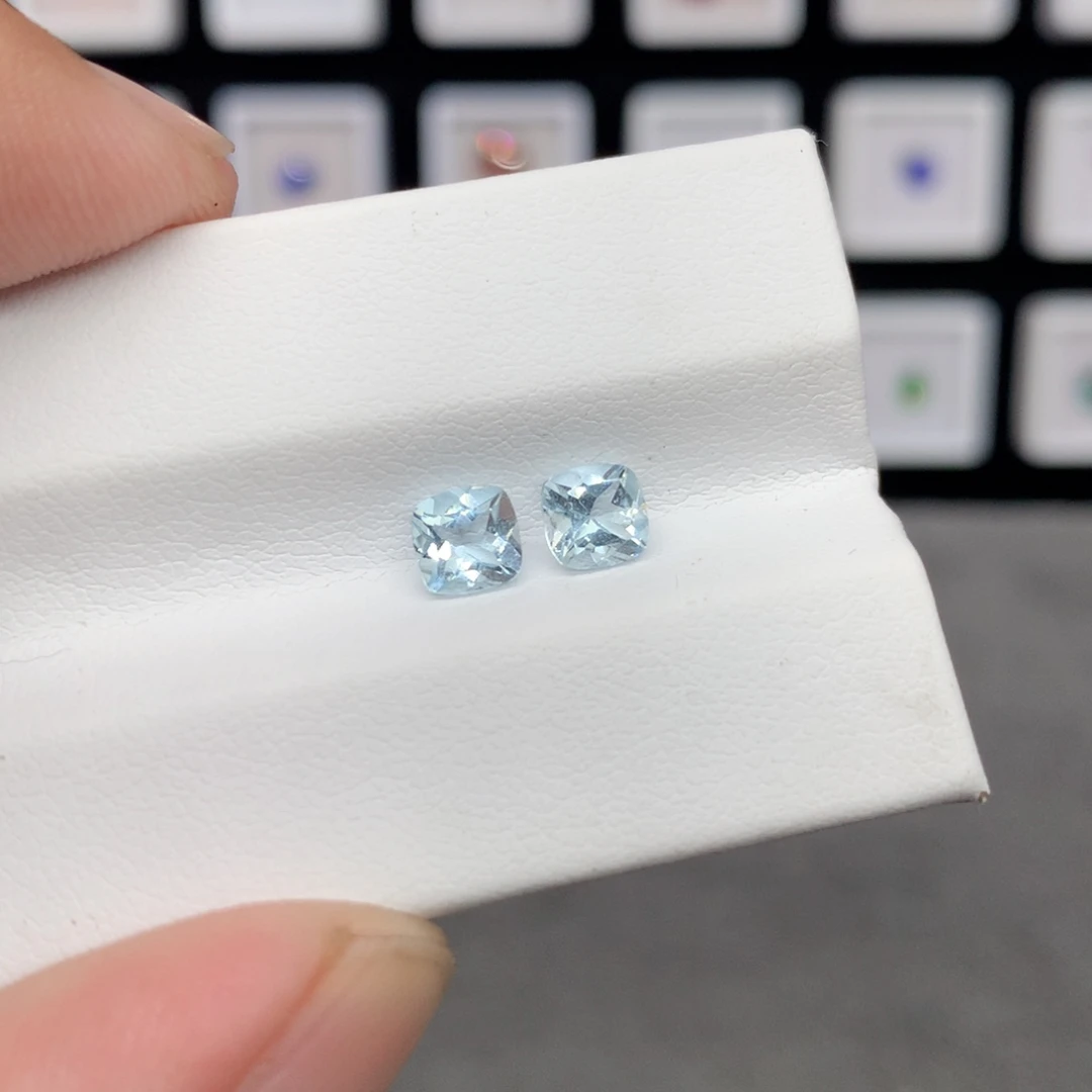 裸石海蓝宝石5*5mm