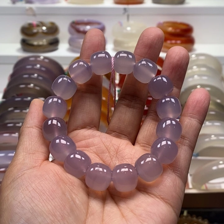 玛瑙/玉髓未镶嵌手链纹雾渐变