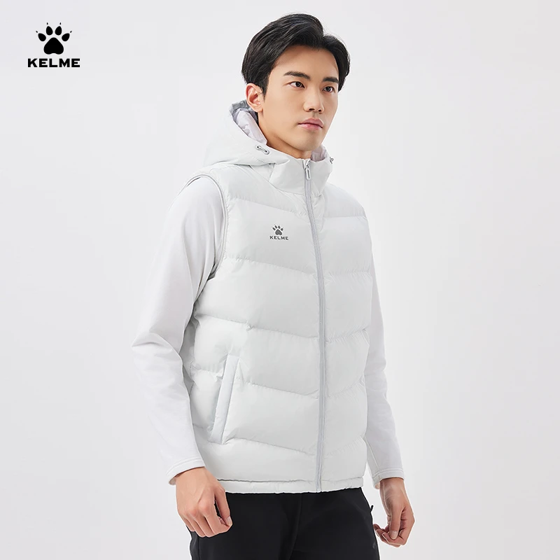 【流光风】KELME卡尔美精选连帽马甲时尚百搭休闲秋冬外套男女款
