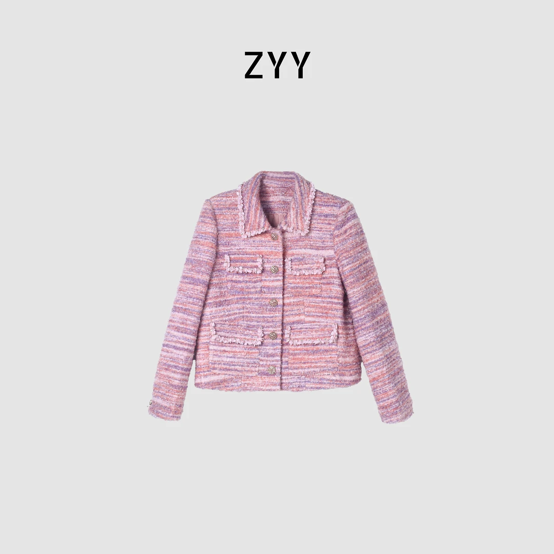 ZYY【冬日百合】2025/S新款气质轻奢时尚小香羽绒服X25DYRF06288