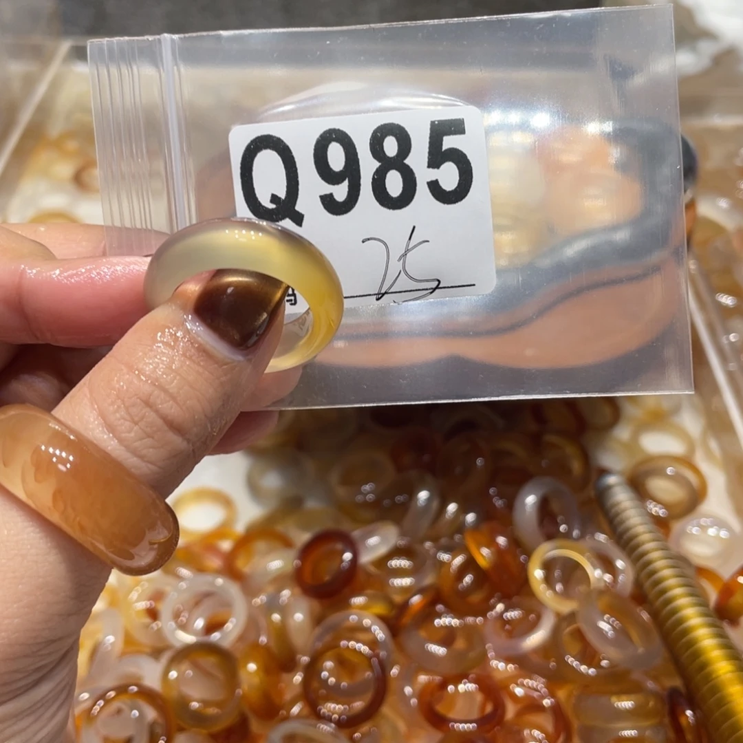 玛瑙/玉髓未镶嵌戒指985