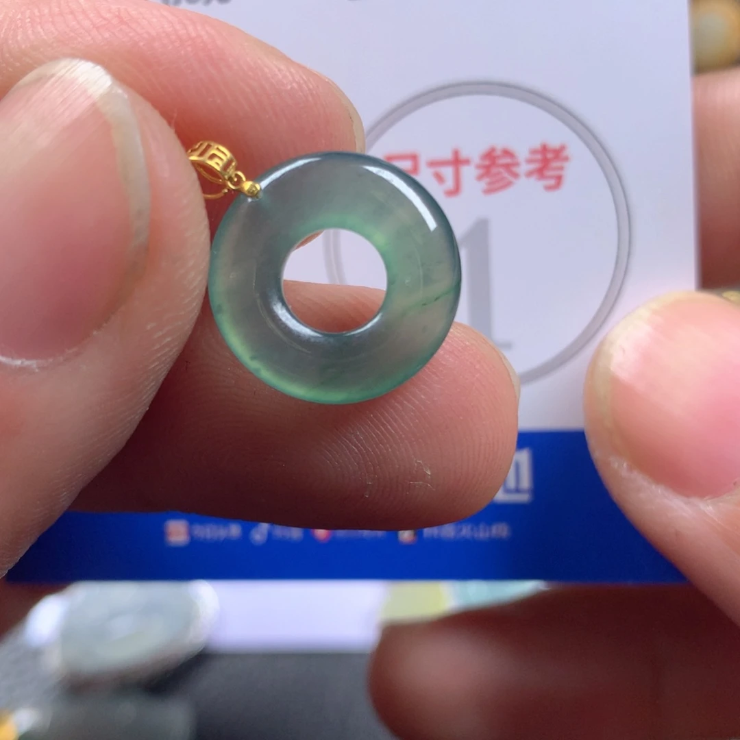【闪购商品】翡翠颈饰18K金镶嵌翡翠