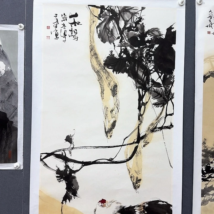 国画韦老师花鸟作品