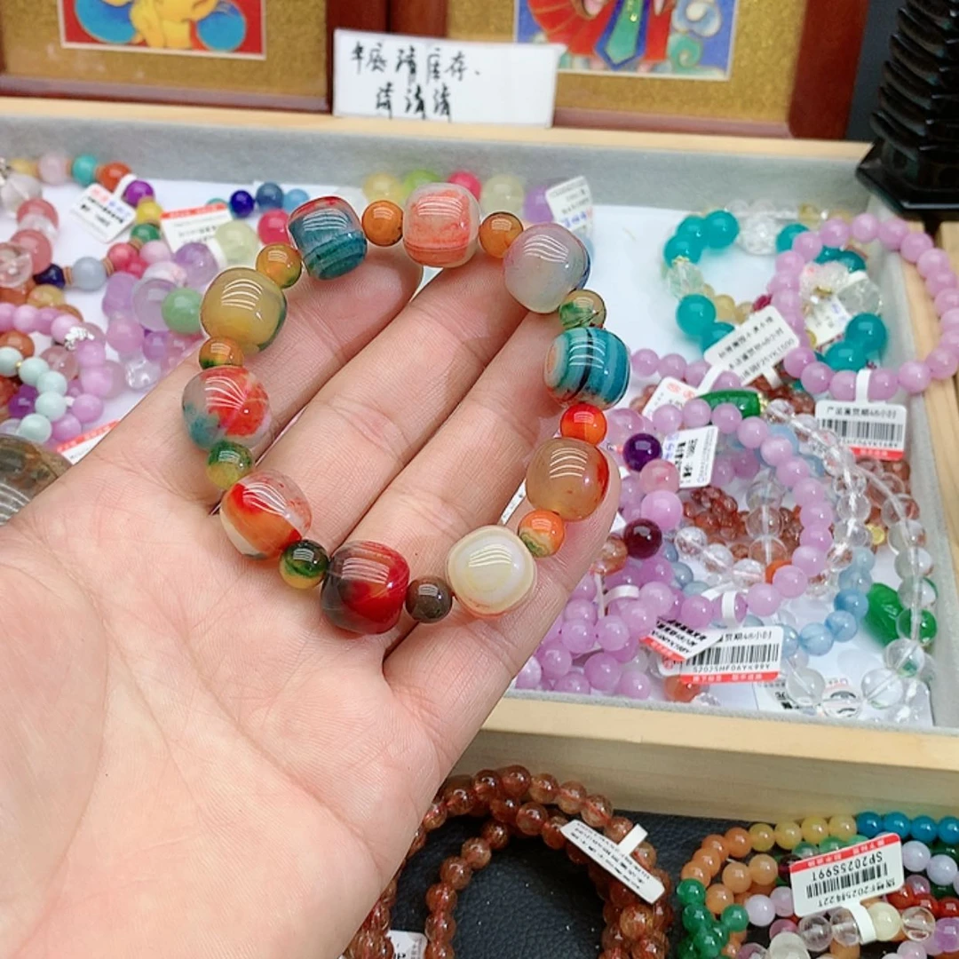 【闪购商品】银S925镶嵌手链烟晶