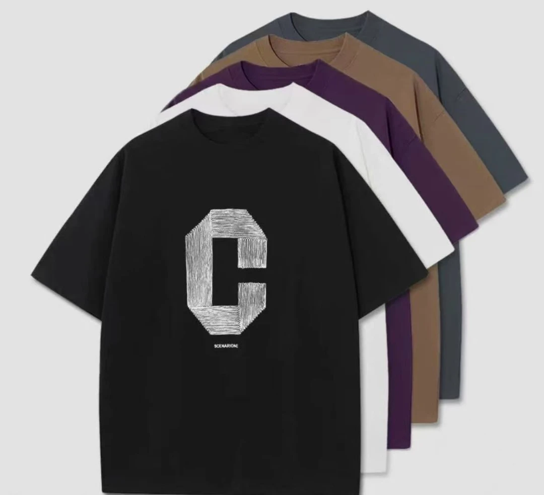 221潮流简约百搭情侣优质半袖T恤