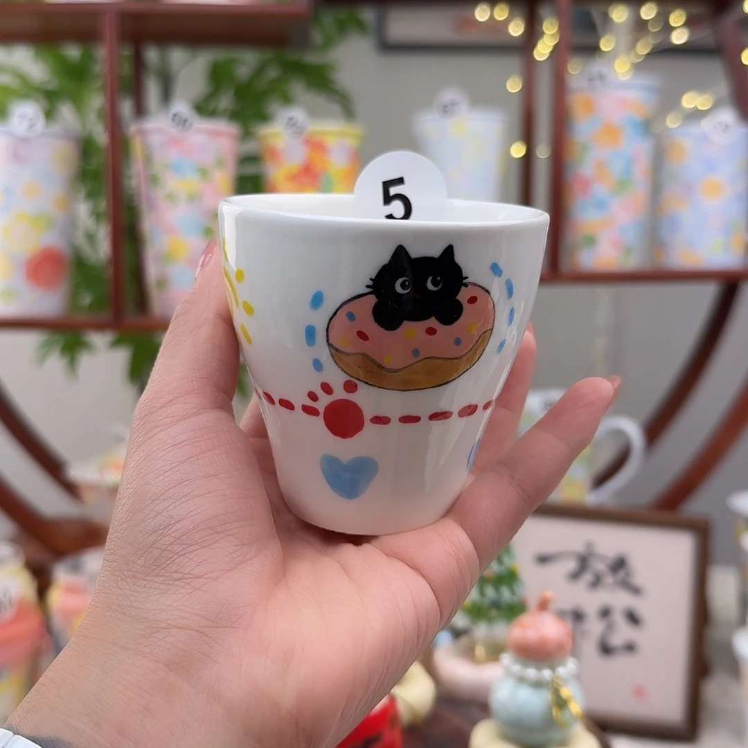 陶摆件5景德镇手绘高温釉下彩