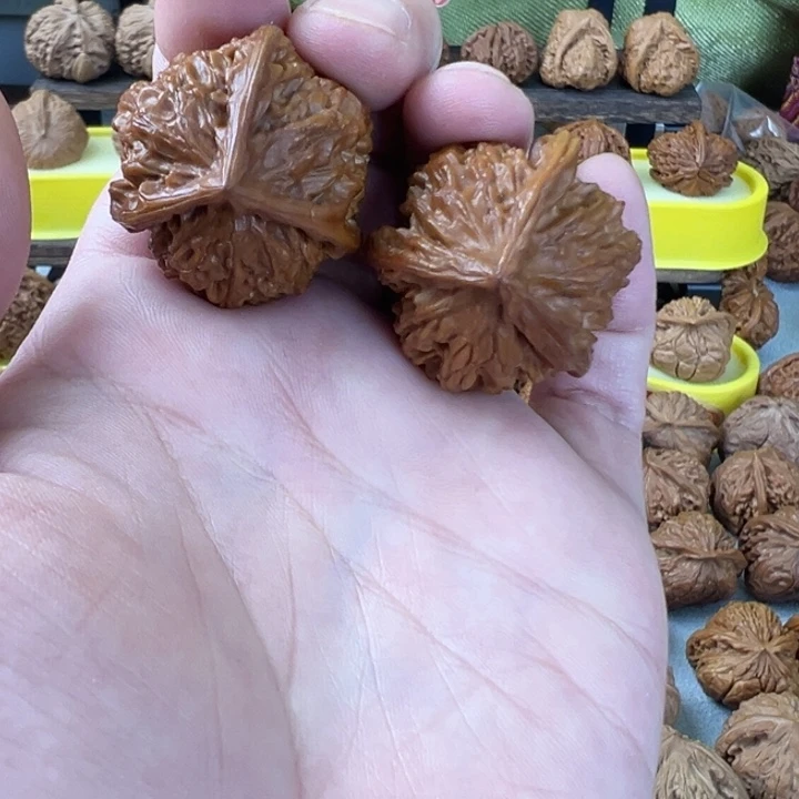 吊坠文玩核桃33尺微修苹果园三棱