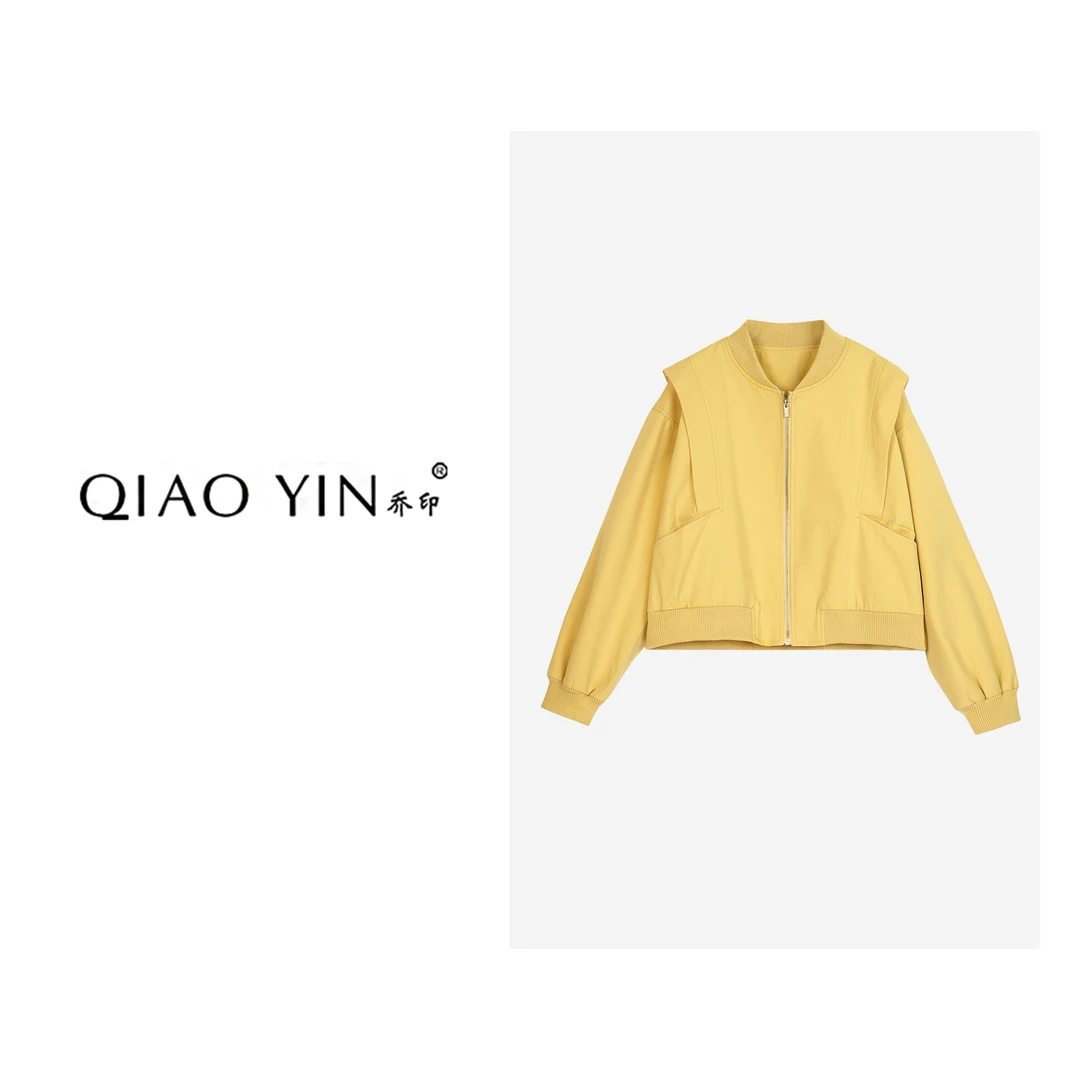 QIAO YIN“外套“短款时尚运动春季潮流QY26545