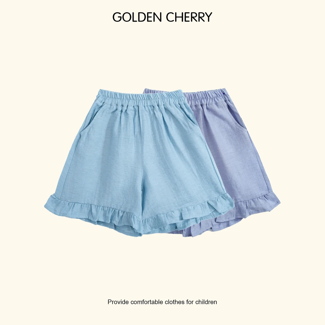 【金樱桃 Golden cherry】小童四色木耳边花苞裤裙QDD271