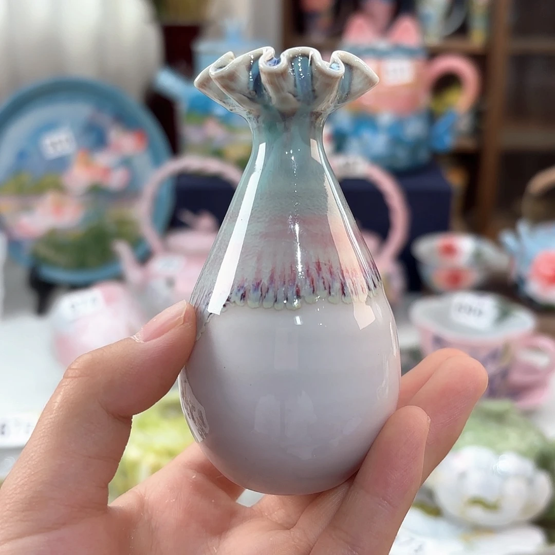 景德镇手绘高温釉下彩陶瓷茶具
