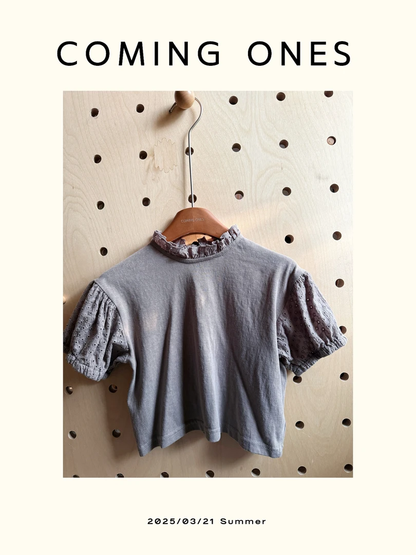 逸朵美芽COMING ONES 女童夏季镂空袖T恤 X88520  zz