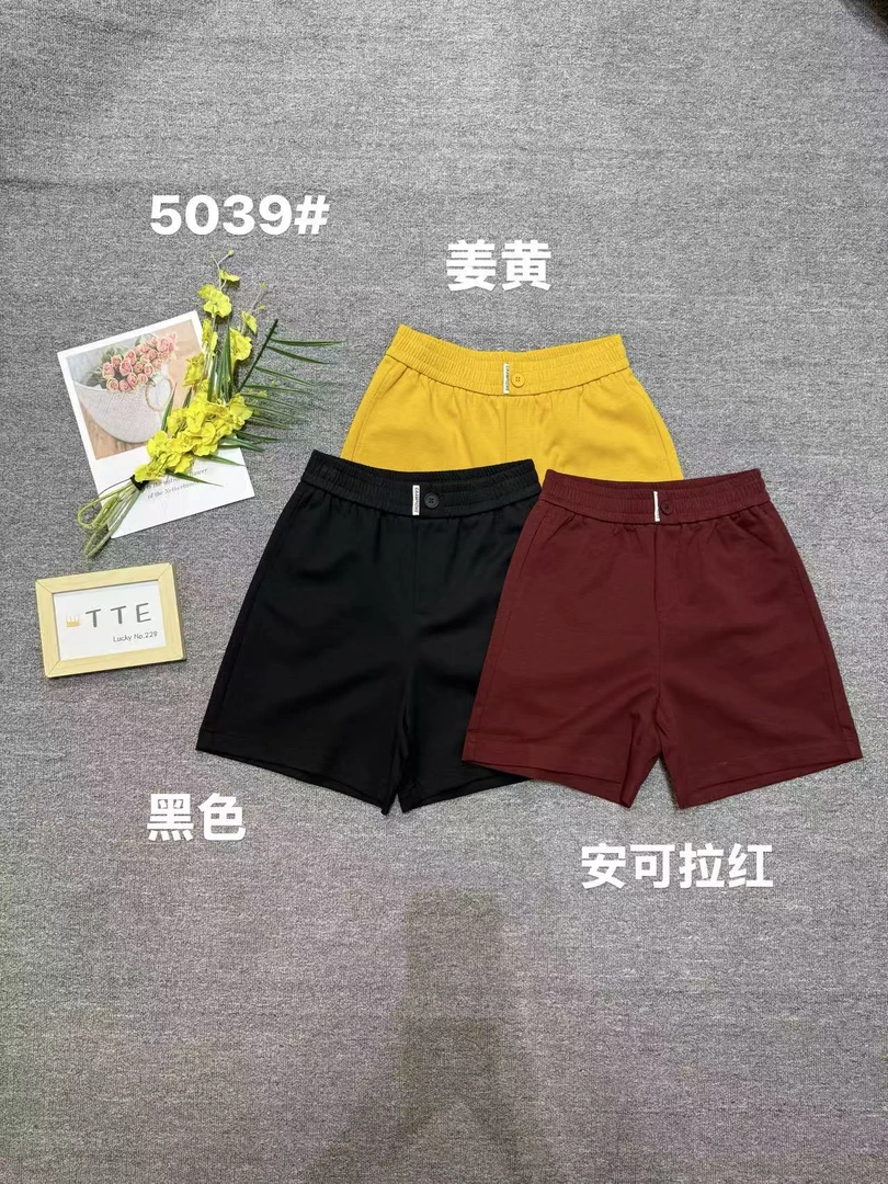 【TTE严选】2025夏装5039橡筋五分短裤（0527-24）