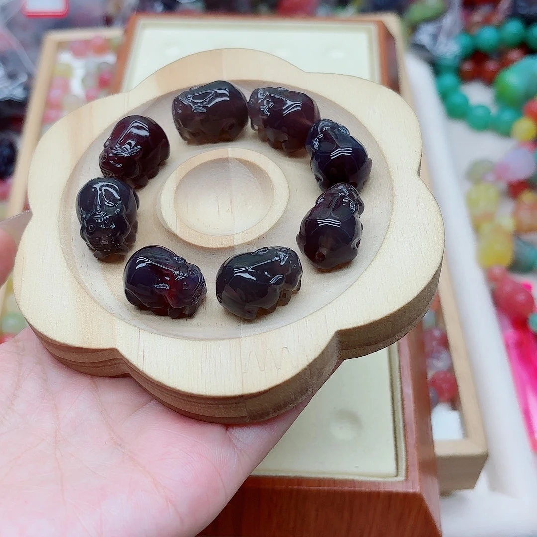 Ö***耶未镶嵌手链玛瑙/玉髓盐源50
