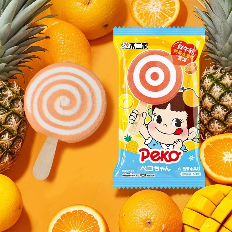 不二家热带水果味网红冰淇淋60g1支雪糕同城送雪糕同城配
