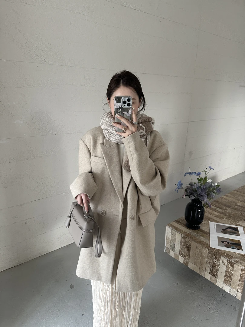 1  YYL 卡其羊毛大西装 2025冬款上新winter QWWL2502031