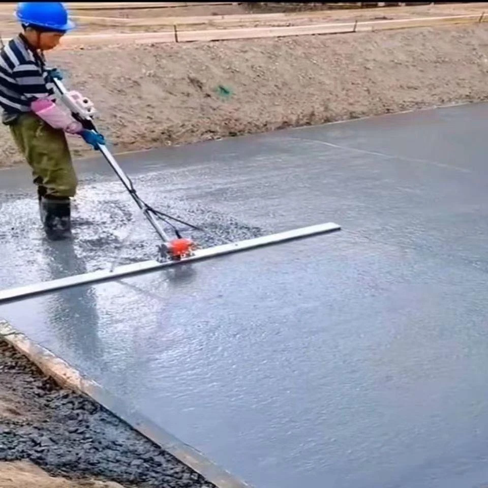 混凝土水泥电动抹子刮平尺振动砂浆回填覆膜整平机锂电充电振平尺