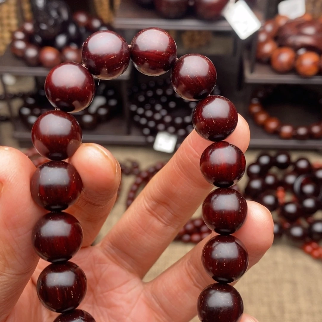 檀香紫檀（小叶紫檀）手串/手链炵*1.2泥料金星