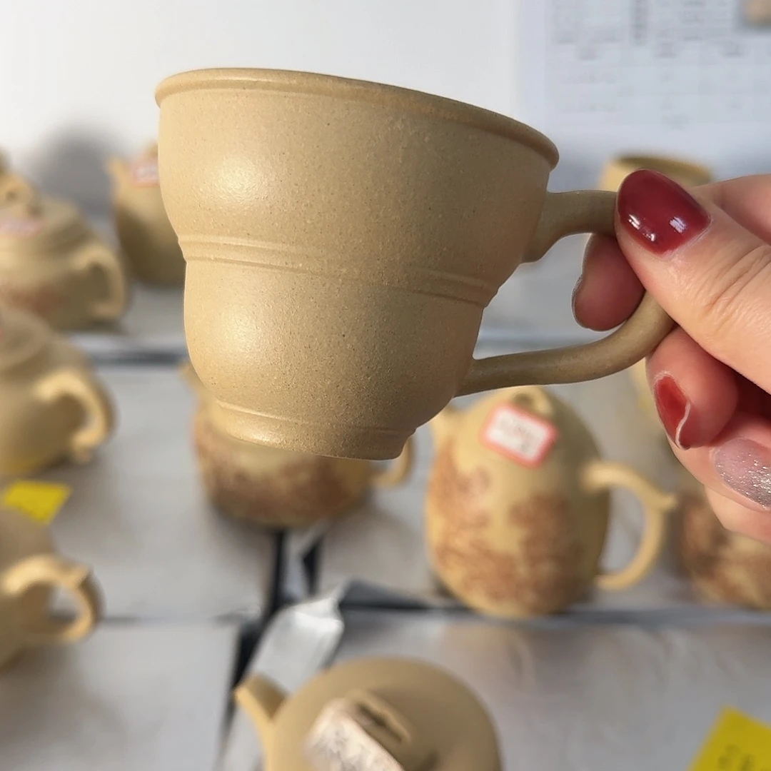 紫砂茶壶黄龙山原矿本绿