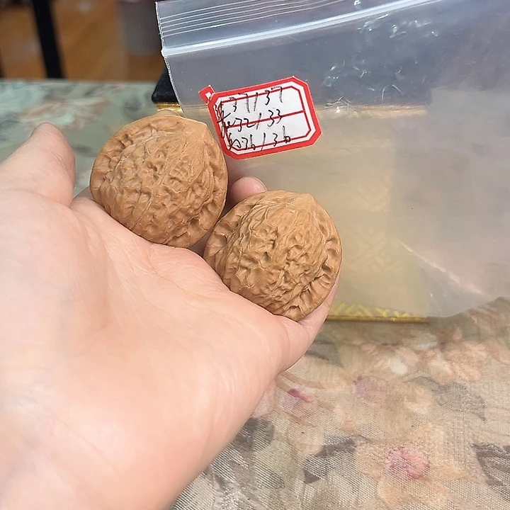 文玩核桃把件非嫁接将军帽