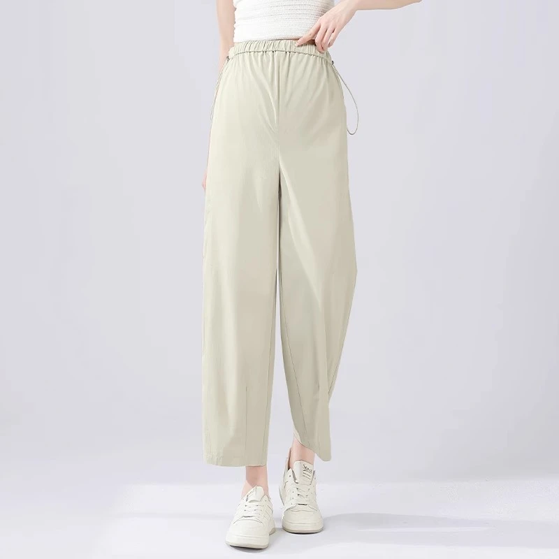 新品孕妇哈伦裤夏季薄款外穿九分阔腿孕期小个子孕妇裤子不勒肚子